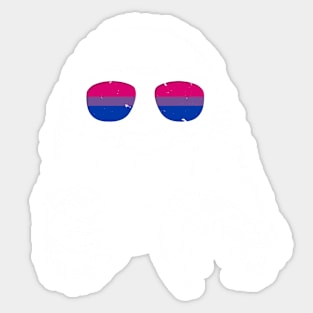 Pride Sloth Bisexual Flag Sunglasses Sticker